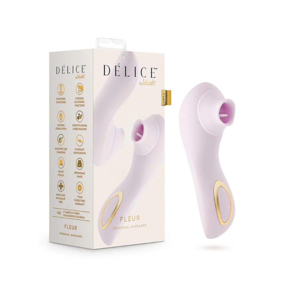 Delice Fleur product packaging and device on a white background