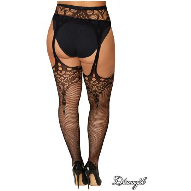Net Suspender Pantyhose by Dreamgirl