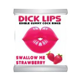 pink lips edible cock ring