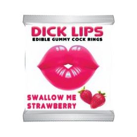Dick Lips Gummy Cock Rings Strawberry | Source Adult Toys Dick Lips Gummy Cock Rings Strawberry | Source Adult Toys