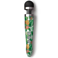 doxy vibrating magic wand with pineapple theme handle, plug in, with black head