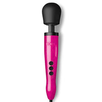 doxy vibrating magic wand pink glitter handle and black head for breast cancer awareness