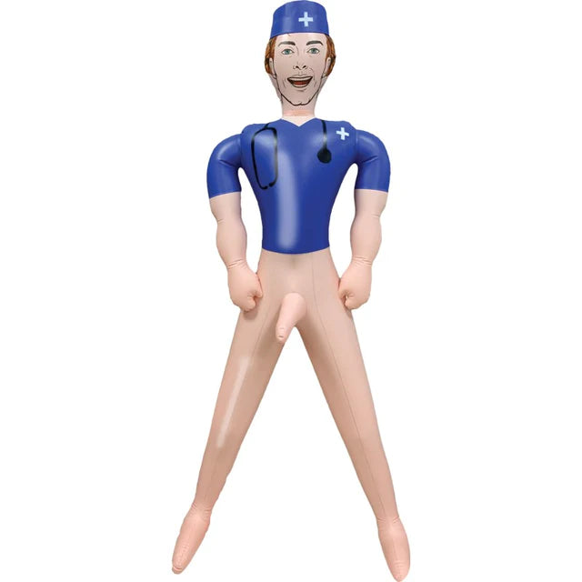 male doctor blow up doll blue outfit