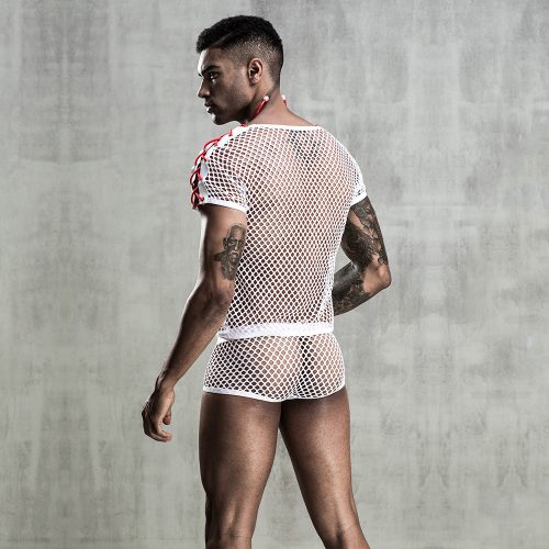 male dr fishnet costume