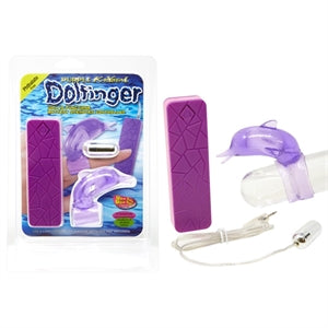 dolphin finger vibrator with purple case