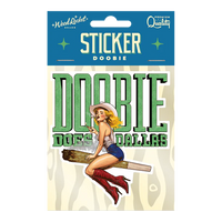 doobie does dallas sticker in package
