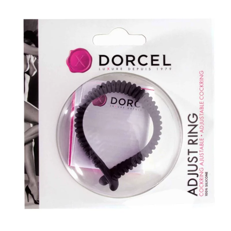 Dorcel adjustable ring packaging on a white background