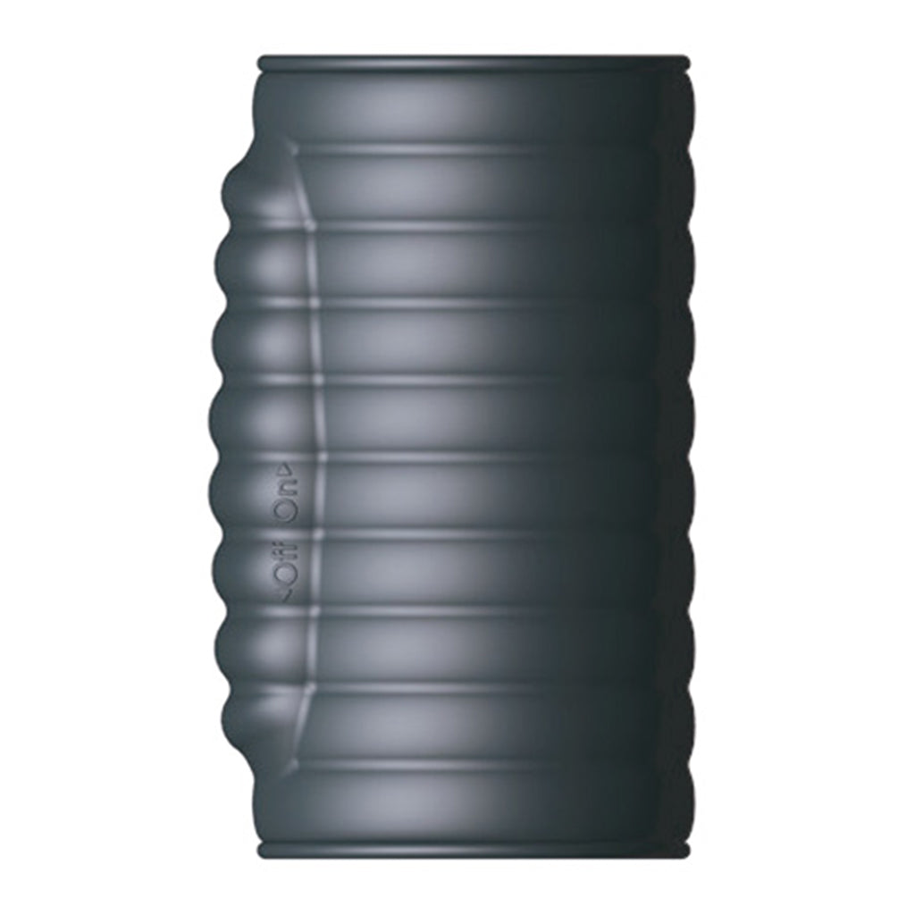 grey textured masturbator sleeve on white background