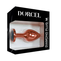 rose gold dorcel diamond anal plug in box packaging