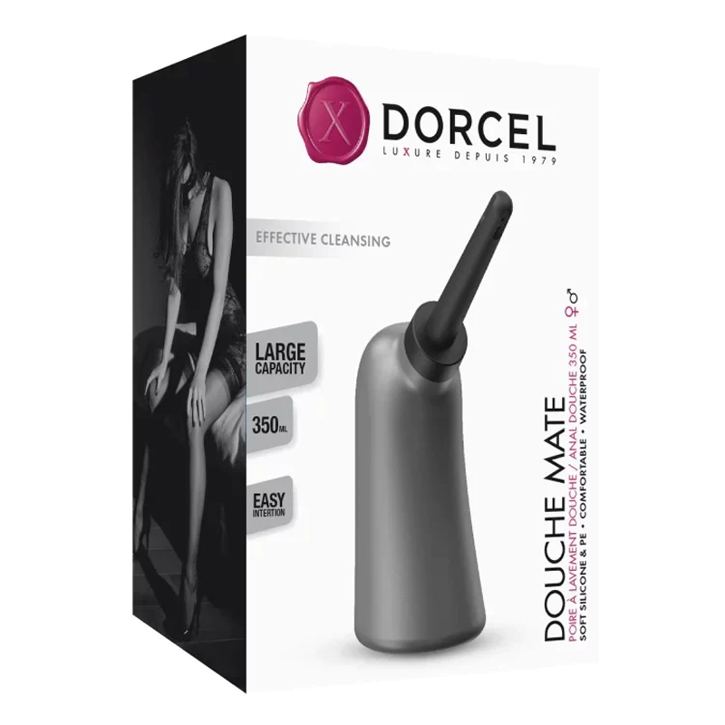 grey douche on box packaging