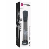 long grey penis pump on box packaging