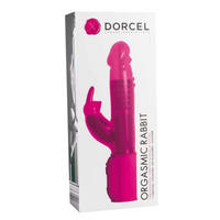 Pink 'Orgasmic Rabbit' vibrator product by Dorcel on a white background