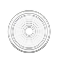 round donut ring for penis pump on white background