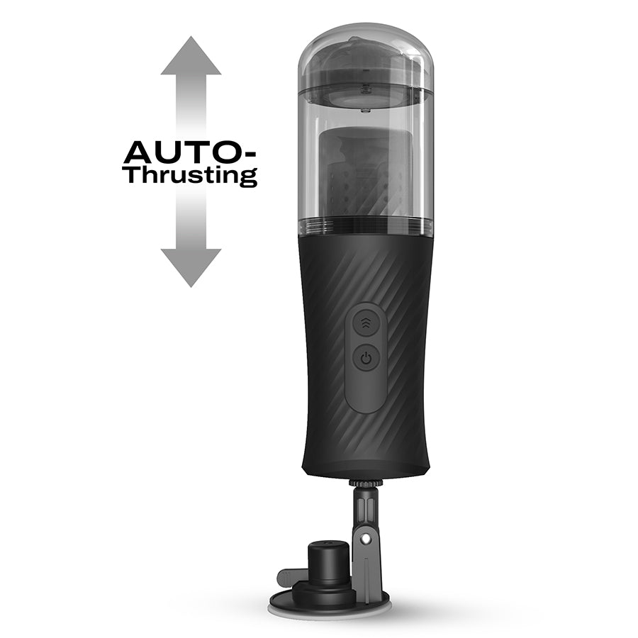 male masturbator with suction cup base