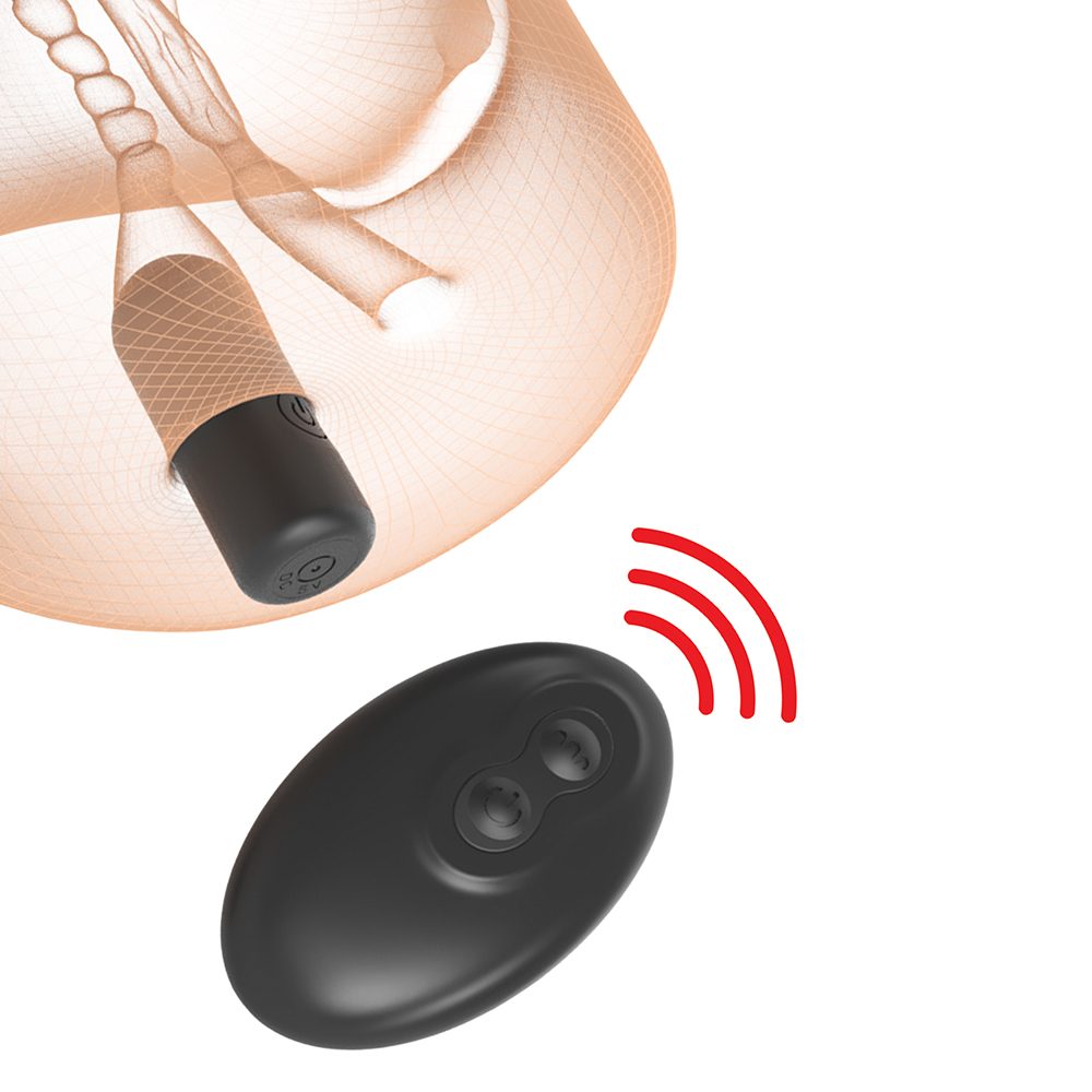 Pounders Double Pounder masturbator vibrating bullet with remote control