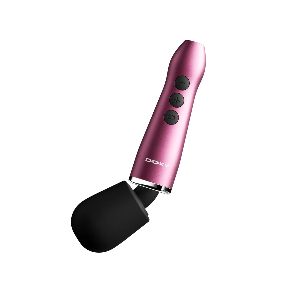 doxy wand in pink with tilted head