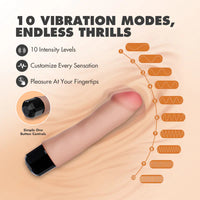 vibrator with vibration modes illustration on a beige background