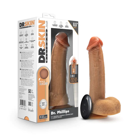 realistic penis shaped vibrator with balls and suction cup base with remote 