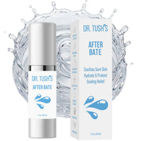 Dr. Tush’s After Bate 1 fl oz aftercare gel with white and blue packaging, designed to soothe, hydrate and protect sore skin.