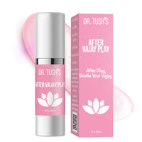 Dr. Tush’s After Vajay Play 1 fl oz soothing aftercare gel with pink packaging for post-intimacy care.
