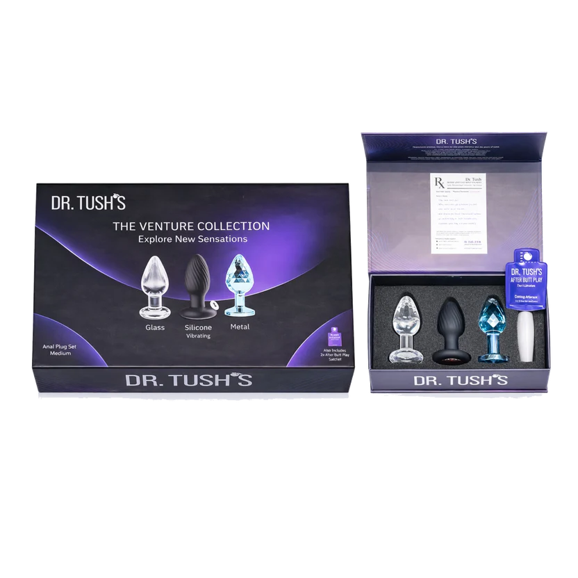 box with dr tushs anal plugs. 3 pcs set