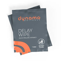 grey single pack wipe of dynamo wellness delay wipe for him