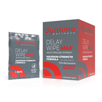 Dynamo Wellness Delay Wipe Max packaging on a white background