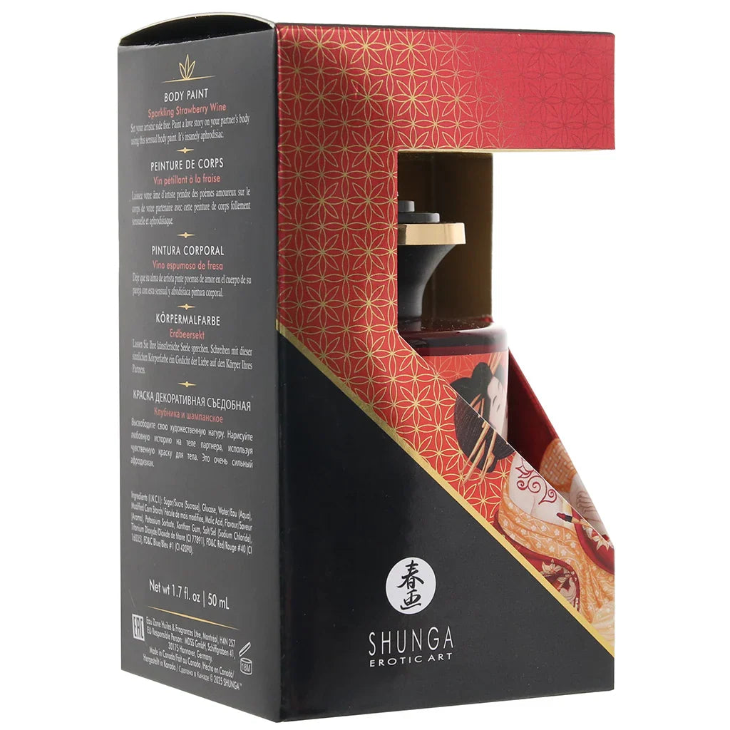 Shunga Edible Body Paint Sparkling Strawberry Wine