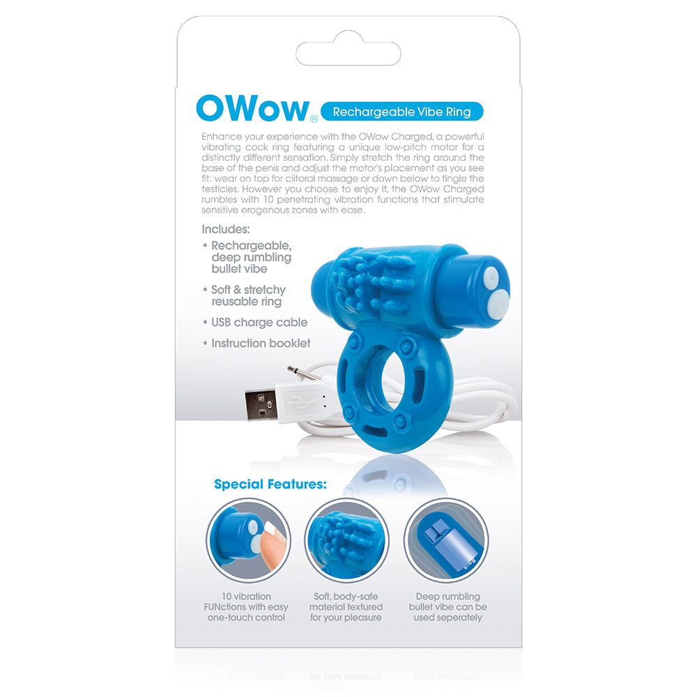 Charged OWow Vooom Mini Vibrating Cock Ring by Screaming O