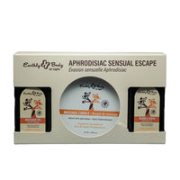 gift set with massage oil & candle, bubble bath in grapefruit sandalwood scent