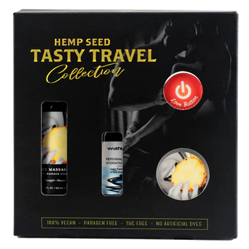 Earthly Body Hemp Seed Tasty Travel Gift Set Pineapple