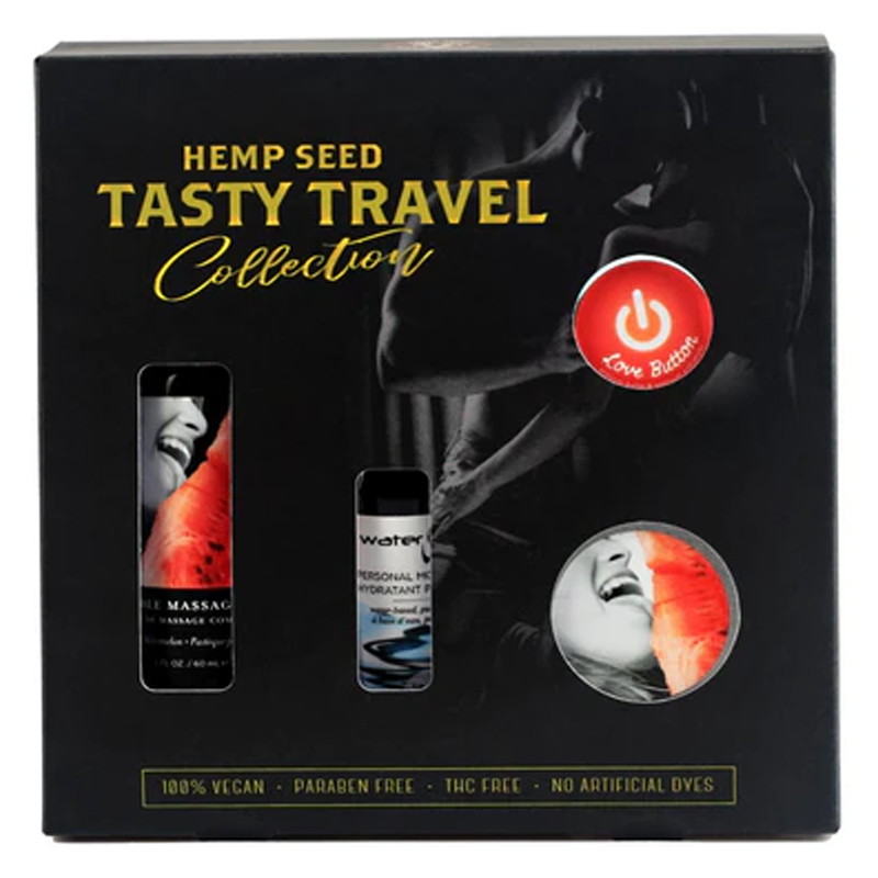 Earthly Body Hemp Seed Tasty Travel Gift Set Watermelon