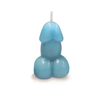 penis candles in vanilla scent in blue