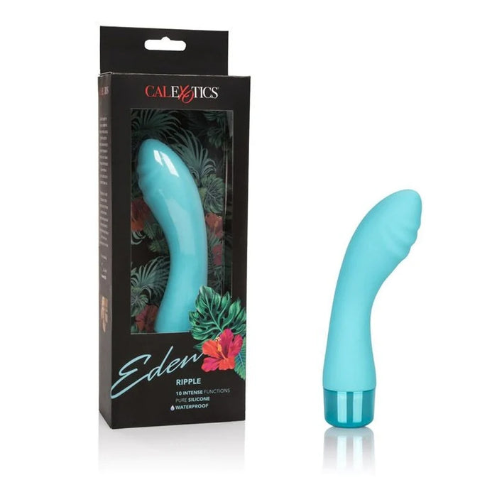 sleek curved vibrator with wider ridged head