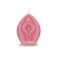 vagina shaped scented vanilla candles in pink