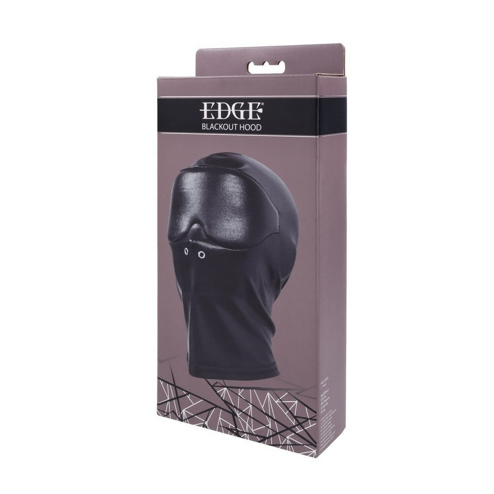 Blackout hood packaging with 'EDGE' branding on a white background