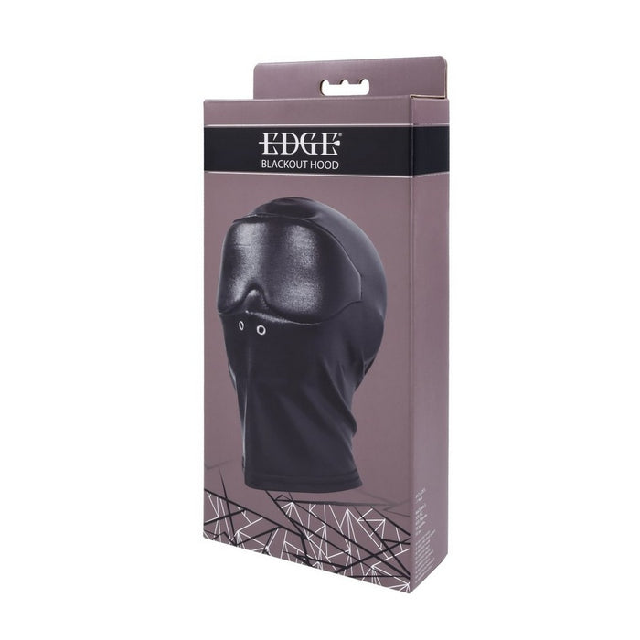 Blackout hood packaging with 'EDGE' branding on a white background