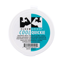 a round packet of elbow grease cool formula massage cream