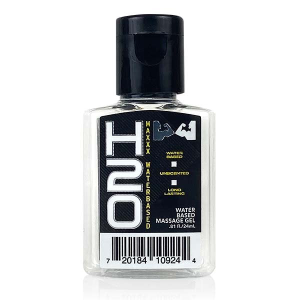 clear and black bottle of elbow grease h20 maxxx lube
