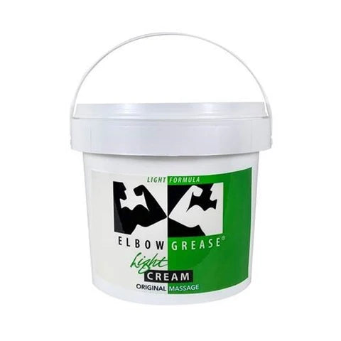 elbow grease light cream lube in a pail 