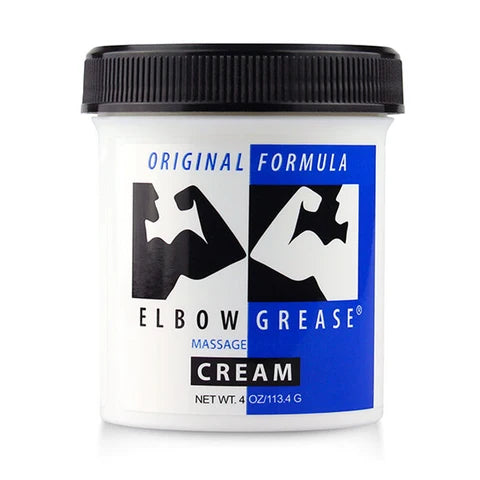 a jar of elbow grease original massage cream