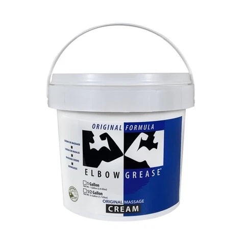 a pail of elbow grease original massage cream