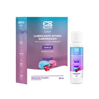 Elixir Bubble Gum Flavoured Lubricant with warming sensation, 30 mL bottle and product box.