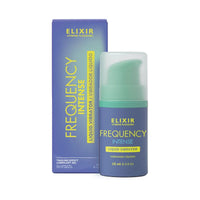 elixir frequency intense liquid vibrator with pump bottle beside packaging on white background