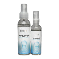 Elixir Neutral Scent Toy Cleaner spray bottles in 120 mL and 60 mL sizes