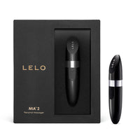 black lelo mia 2 vibrating bullet in product packaging