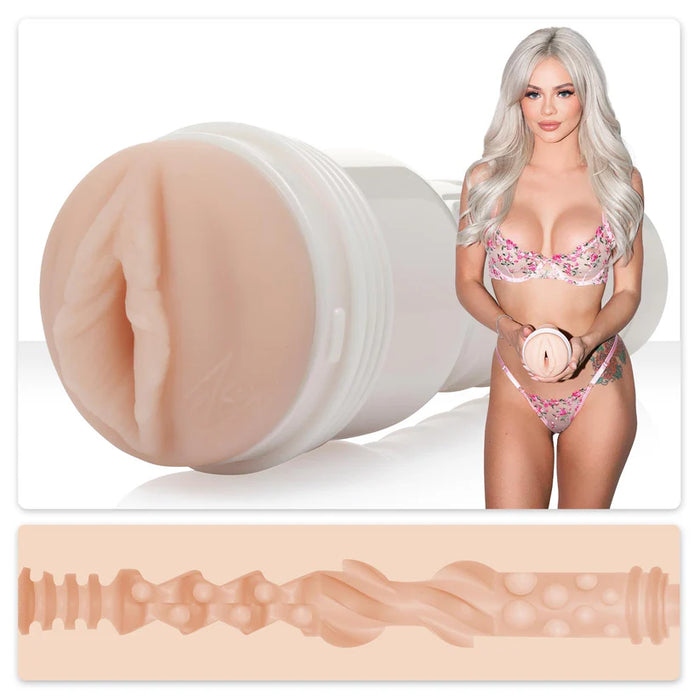 elsa jean with vagina fleshlight masturbator with texture