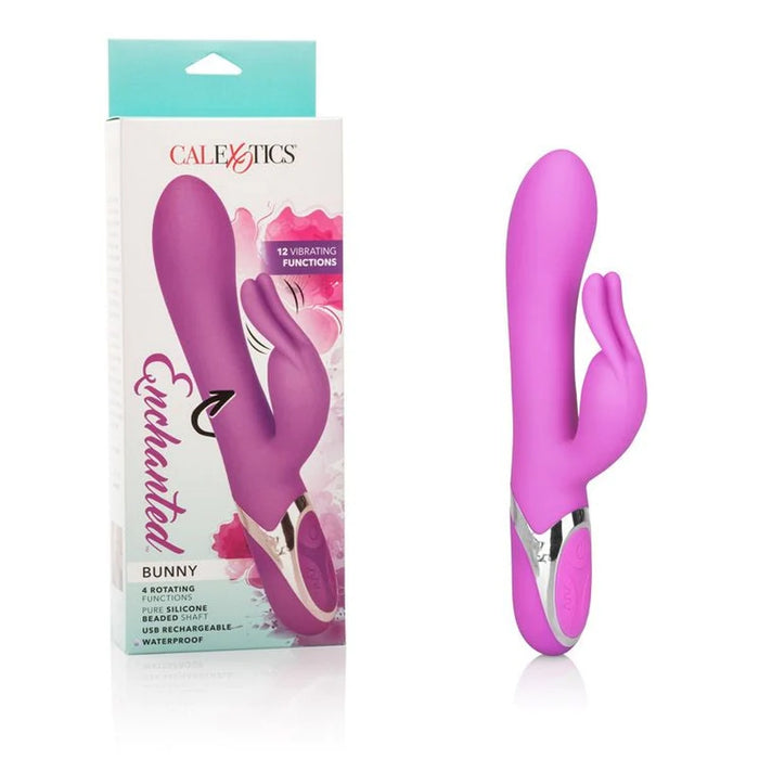 pink vibe with rabbit clit stimulator