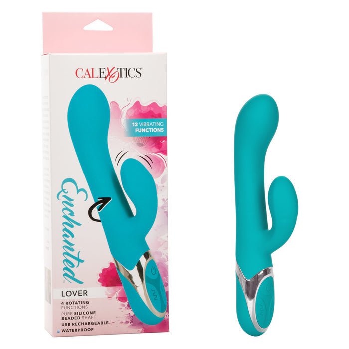 turquoise vibrator with clit stim