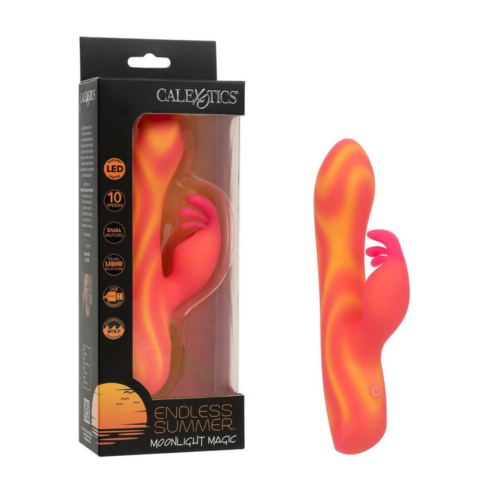 Endless summer moonlight magic vibrator branding and packaging on a white background